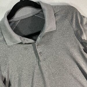Lululemon Shirt Men Medium Short Sleeve Evolution Golf Polo Active Performance